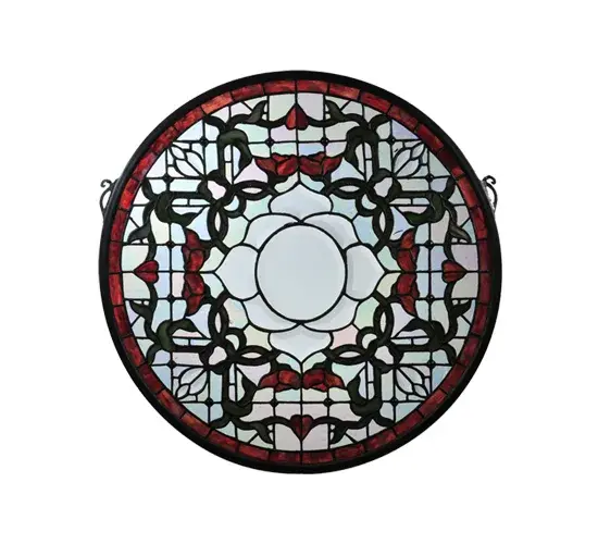 The Meyda Tiffany - Tulip Bevel Medallion by Meyda Lighting - Image 2