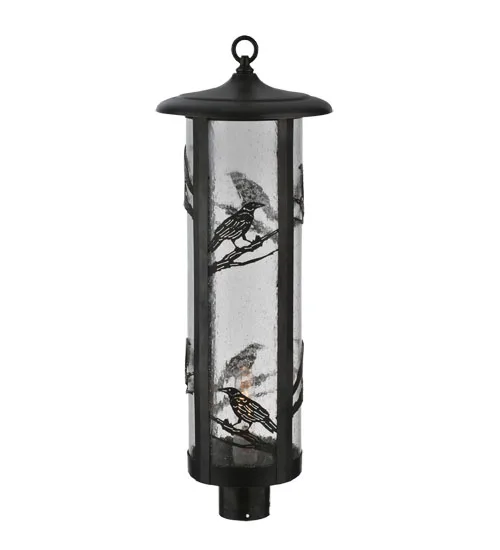 Fulton One Light Post Mount in Craftsman Brown
