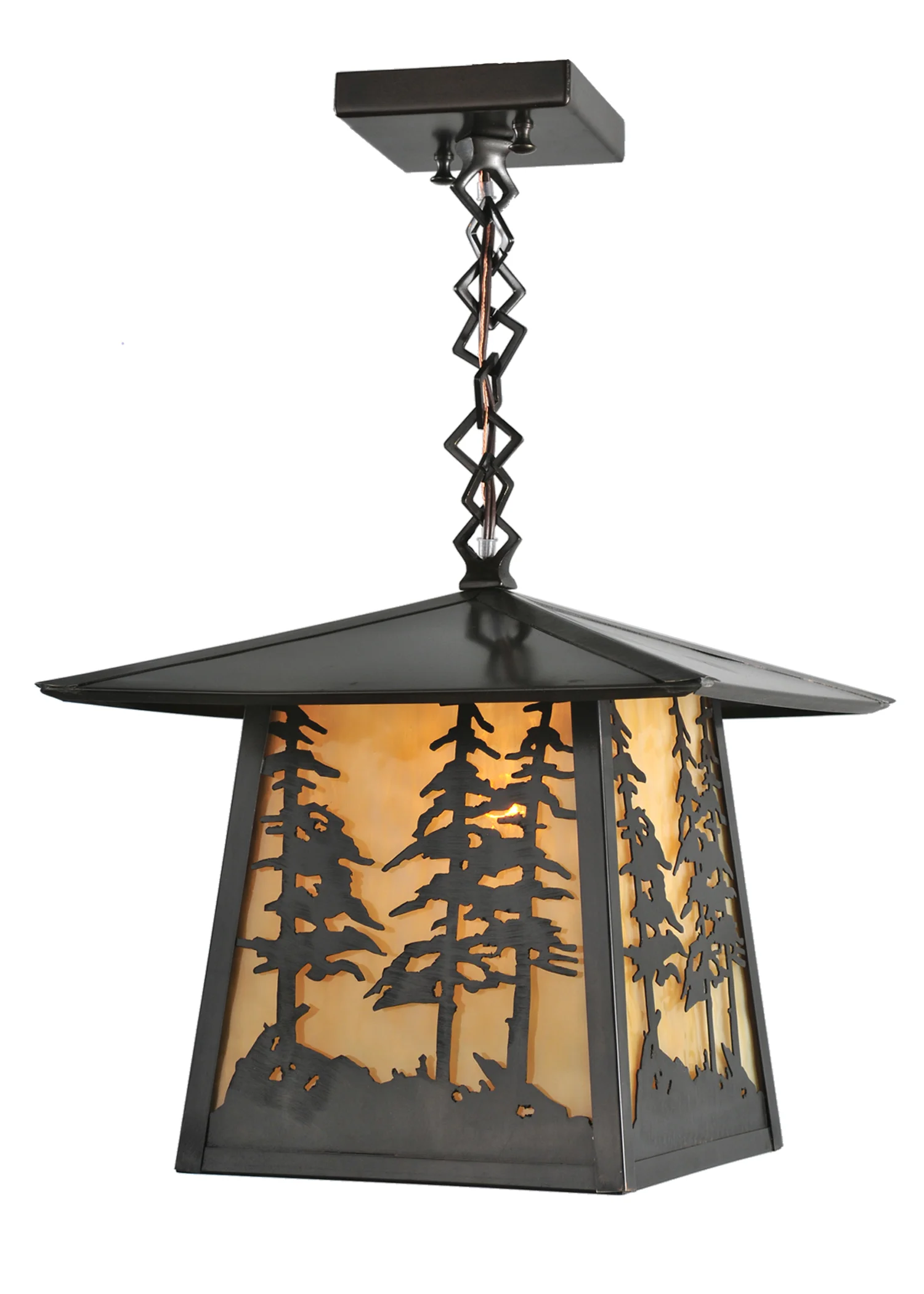 Stillwater One Light Pendant in Craftsman Brown