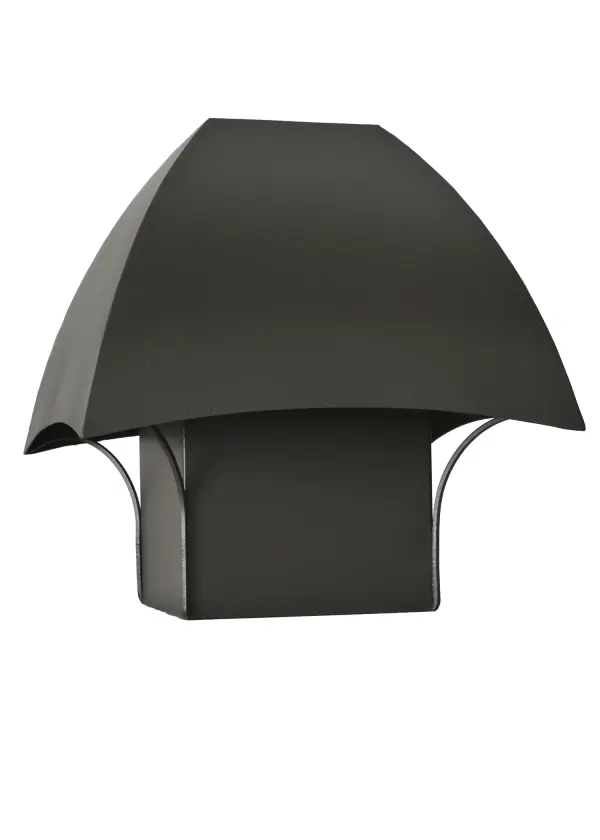 Dark sky compliant Post Mount shade in Arts & Crafts style finished in Timeless Bronze. 8 square fitter for customer provided post and illumination. No sockets or electrical is included as shown. Customizable in any size; finish; shape or electrical configurations inc- luding low voltage; line voltage; incandescent; LED or florescent. Please call for details. "
