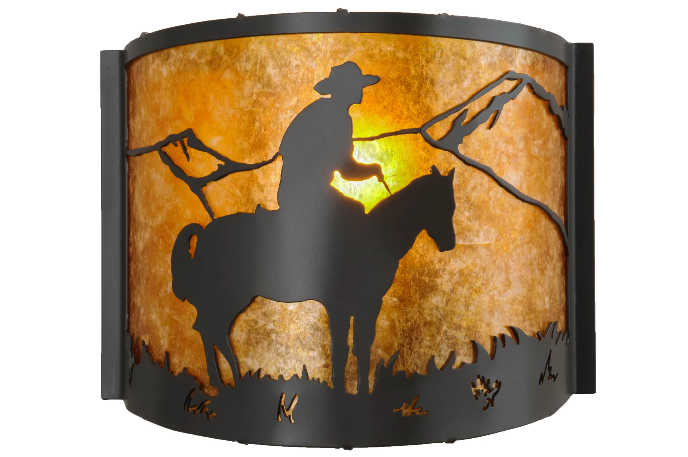 Cowboy One Light Wall Sconce in Timeless Bronze
