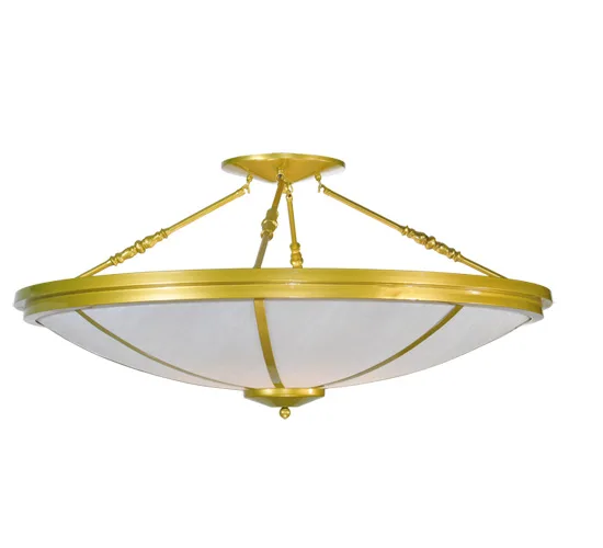 Commerce Eight Light Semi-Flushmount in Polished Idalight