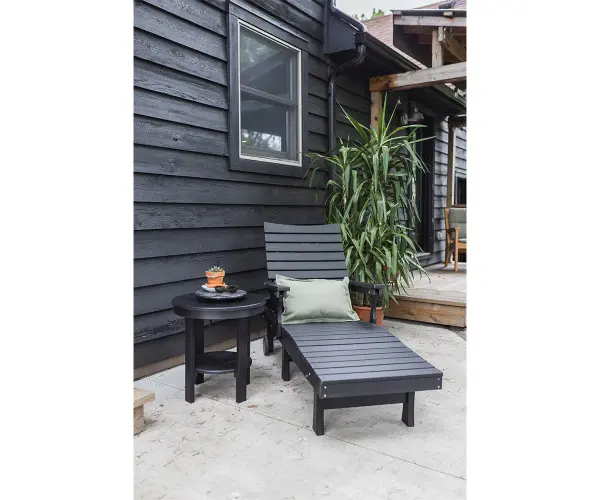 Dimensions: 27⅗"W x 71½"L x 41"H Features: • Poly furniture is made of high-density polyethylene (HDPE) that will never need to be painted or stained • It will not rot or splinter • Poly furniture also contains added UV protection to resist fading Item Codes: BCL2472 - alternate view
