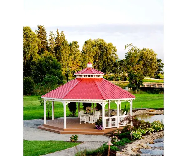 Wood Octagon Gazebo - Image 4