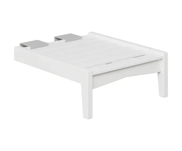 Dimensions: 26¾"W x 30¼"D x 11¾"H Features: • Can be combined with other pieces as part of a sectional • Poly furniture is made of high-density polyethylene (HDPE) that will never need to be painted or stained • It will not rot or splinter • Poly furniture also contains added UV protection to resist fading • Fade resistant colors on the cushions Item Code: CTAC2730