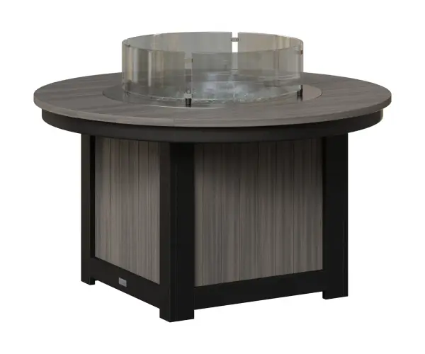 Beautiful and durable. A poly-top fire pit or fire table completes your outdoor area. Dimensions: 44"Round x 24½"H