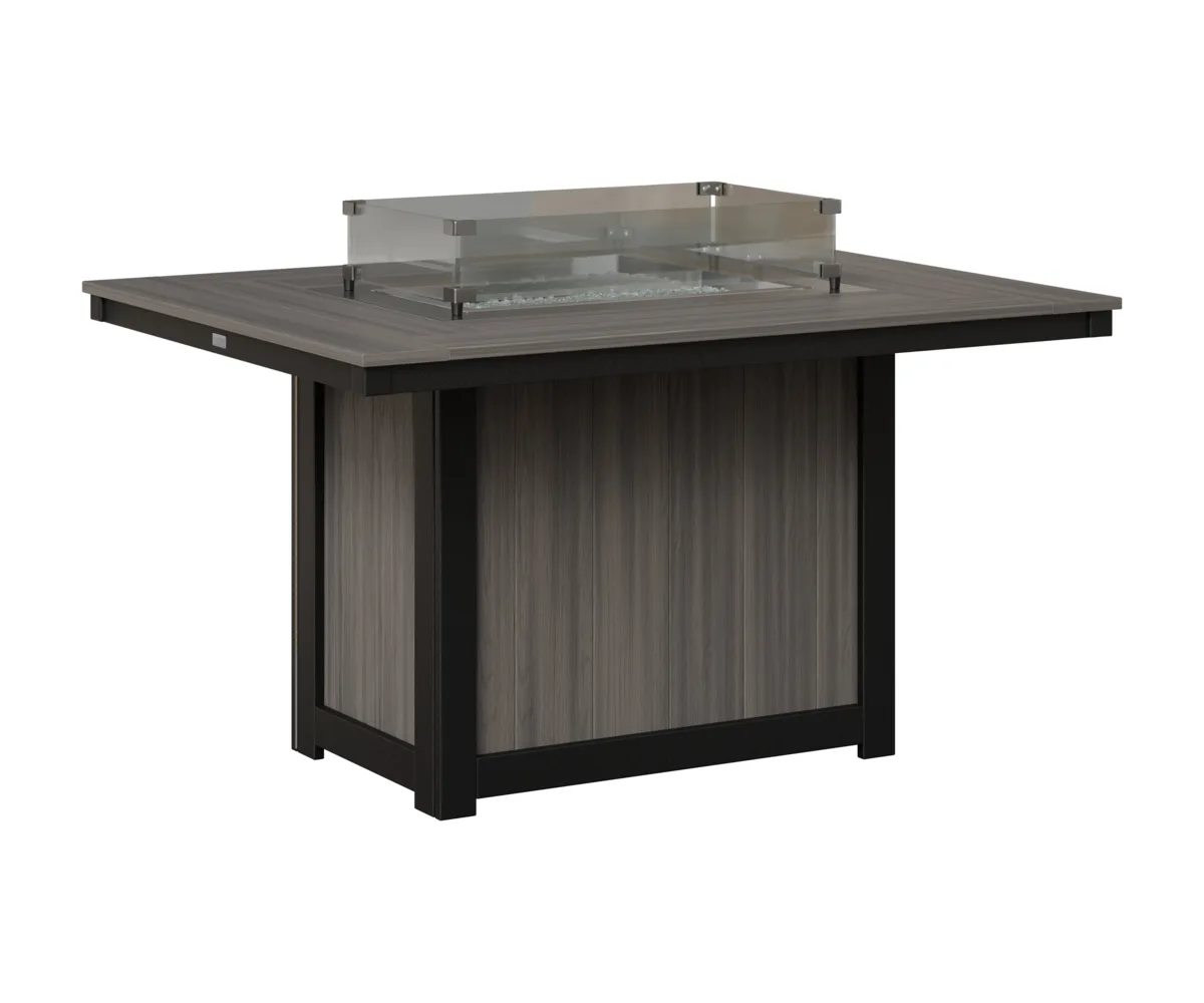 Donoma 42" x 54" Rectangular Dining Fire Table