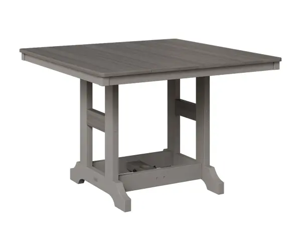 Outdoor dining at its best. Available in Dining, Counter, and Bar Height Dimensions: Dining - 44"Square x 30⅜"H Counter - 44"Square x 35⅝"H Bar - 44"Square x 39⅞"H