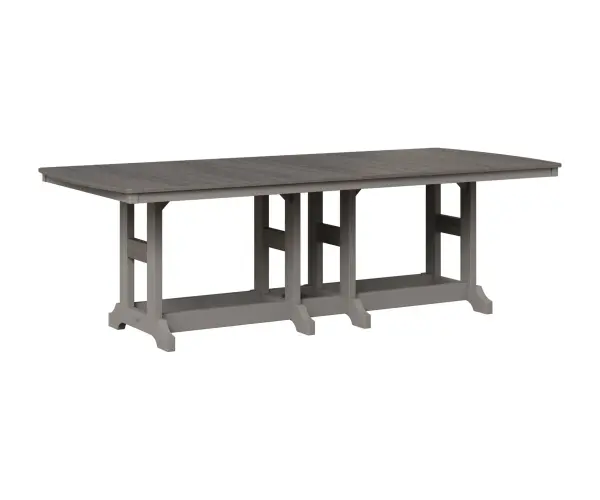 Outdoor dining at its best. Available in Dining, Counter, and Bar Height Dimensions: Dining - 44"W x 96"L x 30⅜"H Counter - 44"W x 96"L x 35⅝" H Bar - 44"W x 96"L x 38⅞"H