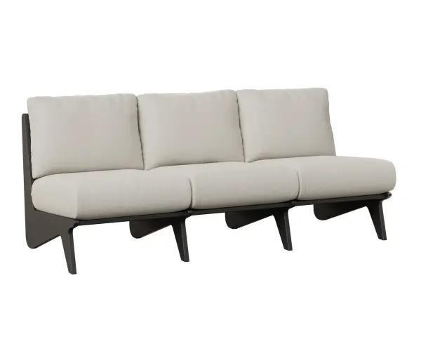 Dimensions: 73¼"W x 33¼"D x 28¾"H Features: • Marine Grade Poly (MGP) furniture is crafted from molded polyethylene, making it resistant to the elements, including UV rays, moisture, and extreme temperatures • It is designed to withstand elements such as sun, rain, and snow • It doesn’t splinter, crack, or fade over time. • MGP furniture requires minimal maintenance. It is easy to clean and doesn’t require staining, sealing, or painting • MGP’s allows for a thinner profile which allows for sleeker furniture designs • Fade resistant colors on the cushions Item Code: HOS7429