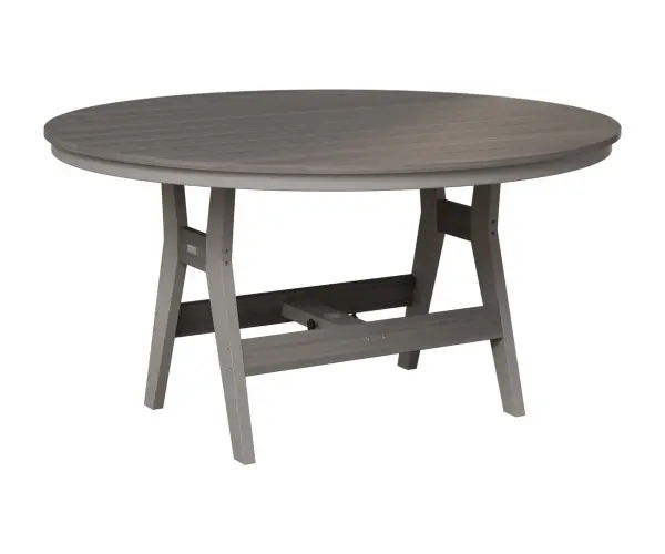 Gather around a Harbor table and experience outdoor dining at its finest. Dimensions: 60"Round x 30⅜"H Available in dining, counter, and bar height (shown in dining height) Counter: 60"Round x 35⅝"H Bar: 60"Round x 38⅞"H