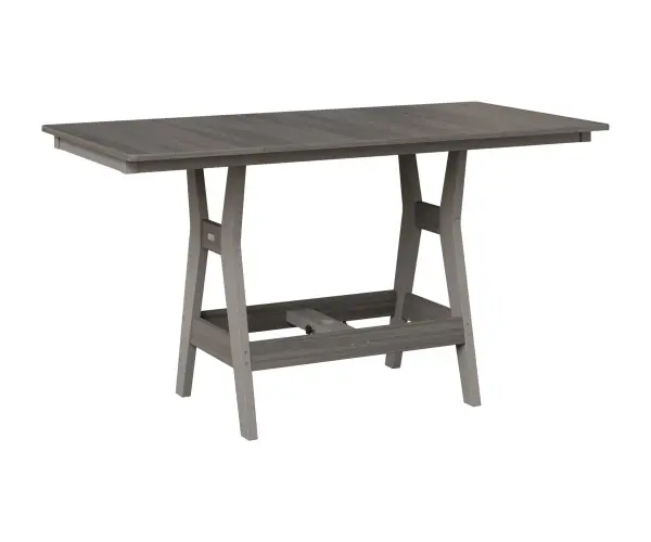 Gather around a Harbor table and experience outdoor dining at its finest. Dimensions: 33"W x 66"L x 30⅜"H Available in dining, counter, and bar height (shown in dining height) Counter: 33"W x 66"L x 35⅝"H Bar: 33"W x 66"L x 38⅞"H
