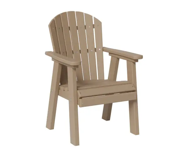 Dimensions: 17½"W x 18¾"D x 25½"H Features: • Poly furniture is made of high-density polyethylene (HDPE) that will never need to be painted or stained • It will not rot or splinter • Poly furniture also contains added UV protection to resist fading Item Code: KCDC1525