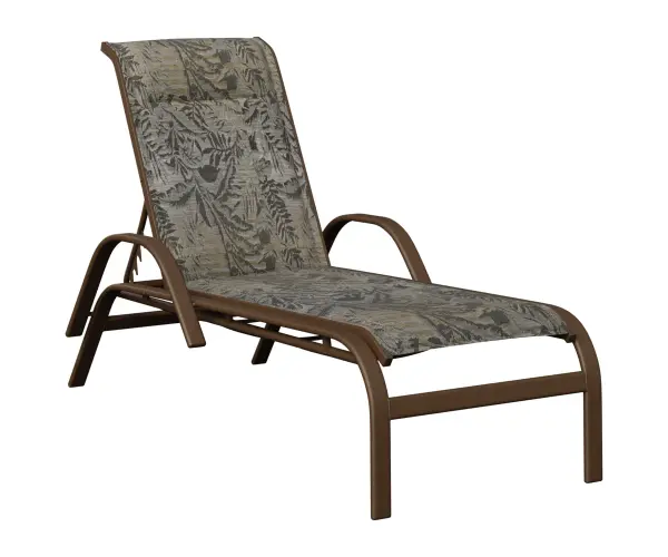 Dimensions: 27½"W x 69¼"L x 21"H Features: • Aluminum base for lightweight, easy to move furniture • Aluminum is low maintenance and can easily be cleaned with soapy water Item Code: MCAPS