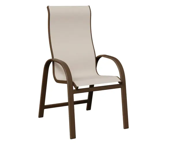 Dimensions: 24¾"W x 29⅜"D x 44¼"H Arm Height: 26"H Features: • Aluminum base for lightweight, easy to move furniture • Aluminum is low maintenance and can easily be cleaned with soapy water Options: • Padded Sling Item Code: MDHS
