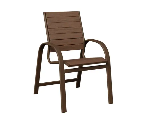 Dimensions: 24¼"W x 29⅜"D x 37"H Arm Height: 26"H Features: • Aluminum base for lightweight, easy to move furniture • Aluminum is low maintenance and can easily be cleaned with soapy water Item Code: MDP