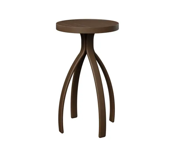 Dimensions: 18½"W x 18½"L x 30"H Features: • Aluminum metal for lightweight, easy to move furniture • Aluminum is low maintenance and can easily be cleaned with soapy water Item Codes: MET1830