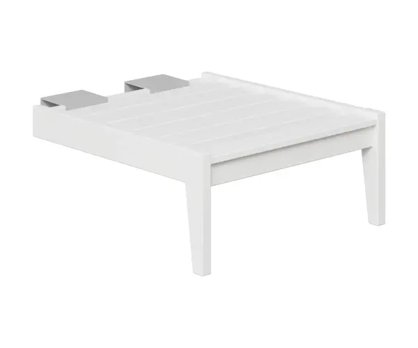 Dimensions: 26¼"W x 30⅛"D x 12¾"H Features: • Designed to attach to the Mayhew chaise lounge to extend the footrest area • Poly furniture is made of high-density polyethylene (HDPE) that will never need to be painted or stained • It will not rot or splinter • Poly furniture also contains added UV protection to resist fading • Fade resistant colors on the cushions Item Code: MHAC2630