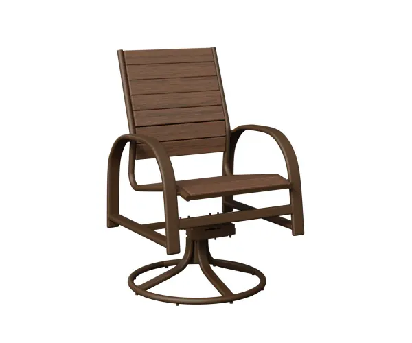 Dimensions: 24¼"W x 22½"D x 38"H Arm Height: 25½"H Features: • Aluminum base for lightweight, easy to move furniture • Aluminum is low maintenance and can easily be cleaned with soapy water Item Code: MSRDP