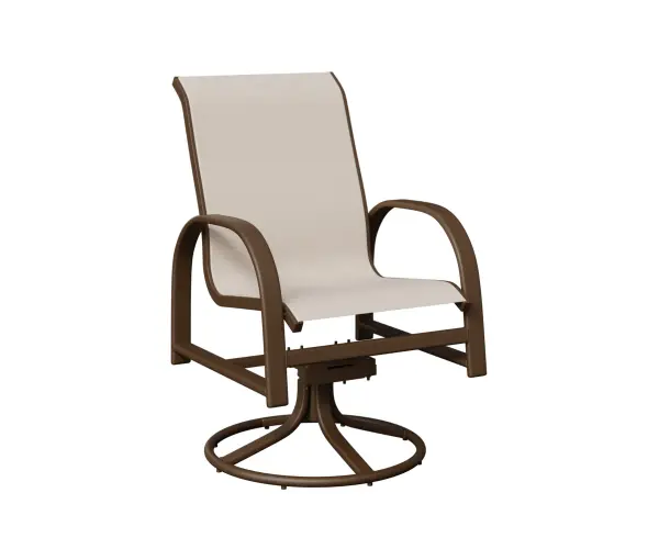 Dimensions: 24¼"W x 22½"D x 38"H Arm Height: 25½"H Features: • Aluminum base for lightweight, easy to move furniture • Aluminum is low maintenance and can easily be cleaned with soapy water Options: • Padded Sling Item Code: MSRDS