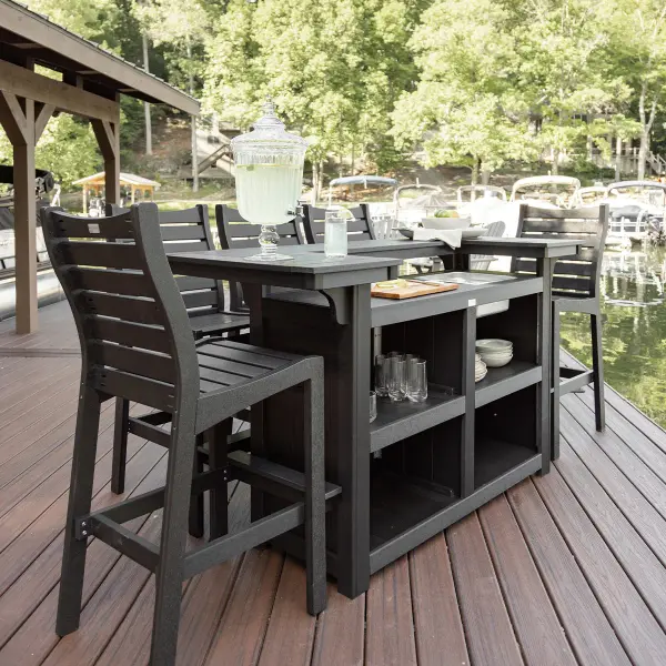 Entertain easily with your own outdoor island, bar or buffet table Dimensions: 72"W x 31½"D x 42"H - alternate view