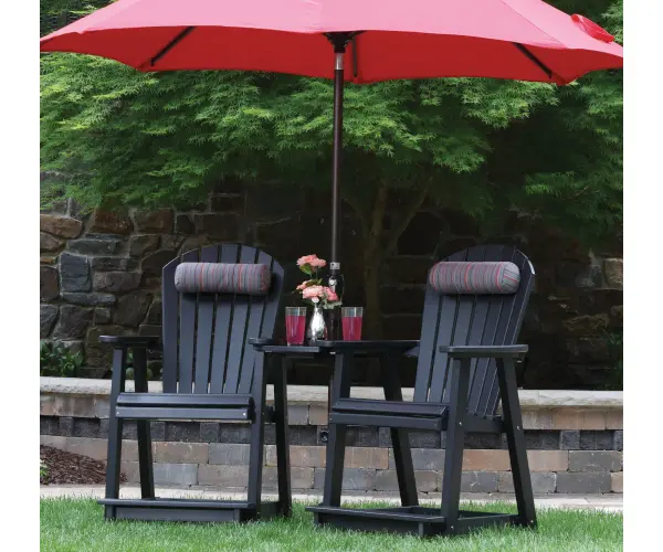 That classic Adirondack look with comfort you don't expect. Dimensions: 27½"W x 29"D x 45½"H - alternate view