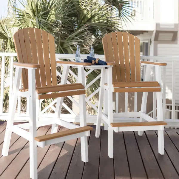That classic Adirondack look with comfort you don't expect. Dimensions: 27½"W x 29"D x 53"H - alternate view