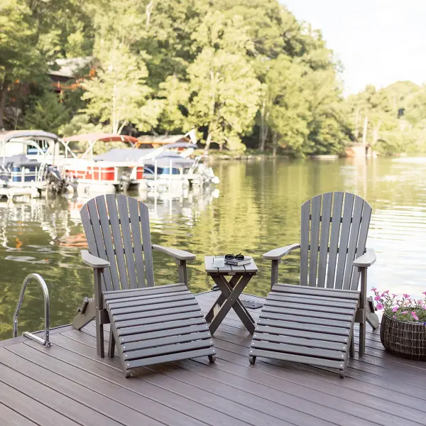 That classic Adirondack look with comfort you don't expect. Dimensions: 31"W x 33"D x 38½"H - alternate view