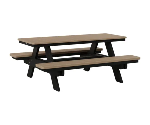 Add seating and dining options for a simple maintenance free outdoor space. Dimensions: 58" W x 72" L x 29" H Shown in Weatherwood on Black