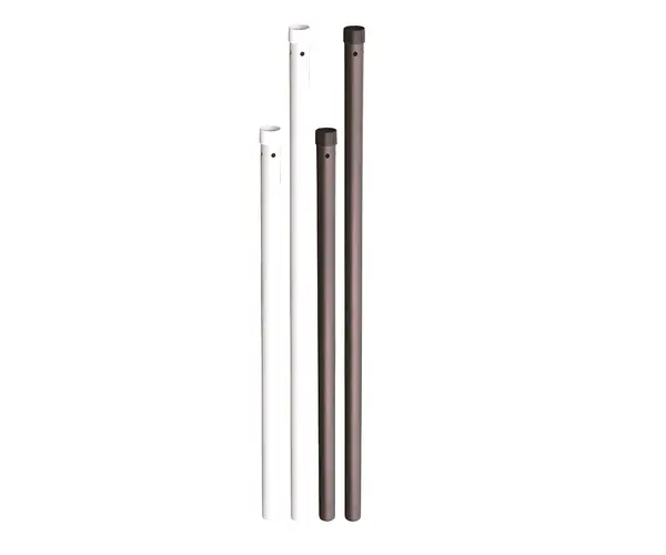 Dimensions: Umbrella - 108"W x 108"L x 102.5"H *Umbrella extension poles fit all Berlin Gardens counter or bar height items* 40" Extension Pole 1.5"D x 40"L 44" Extension Pole 1.5"D x 44"L Extension Poles available in White or Bronze - alternate view