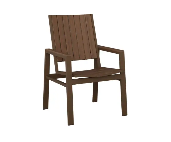 Dimensions: 26¾"W x 25⅜"D x 41"H Arm Height: 26½"H Features: • Aluminum base for lightweight, easy to move furniture • Aluminum is low maintenance and can easily be cleaned with soapy water Item Code: VDP