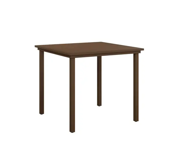 Dimensions: 44"W x 44"L x 38⅞"H Features: • Aluminum base for lightweight, easy to move furniture • Aluminum is low maintenance and can easily be cleaned with soapy water Item Code: VPST0044B