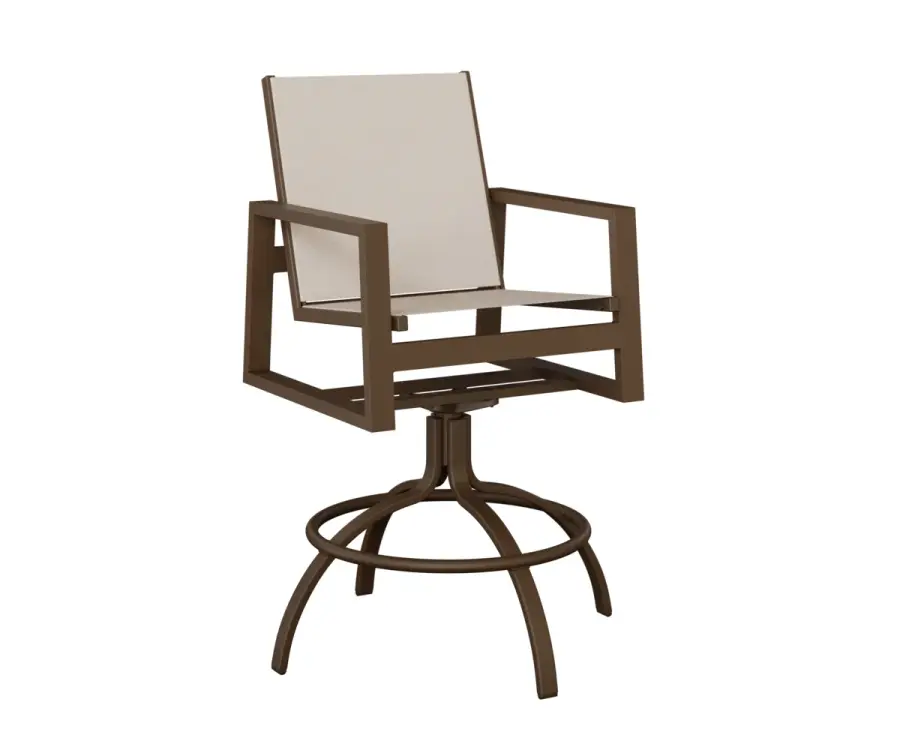 Vida Sling Swivel Bar Chair - Image 1