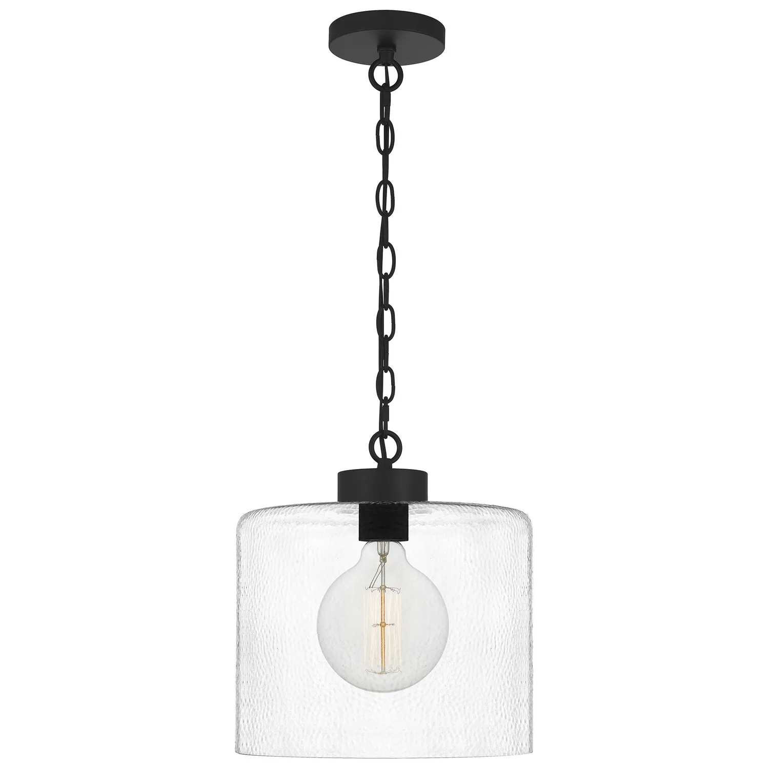 Abner One Light Mini Pendant in Matte Black