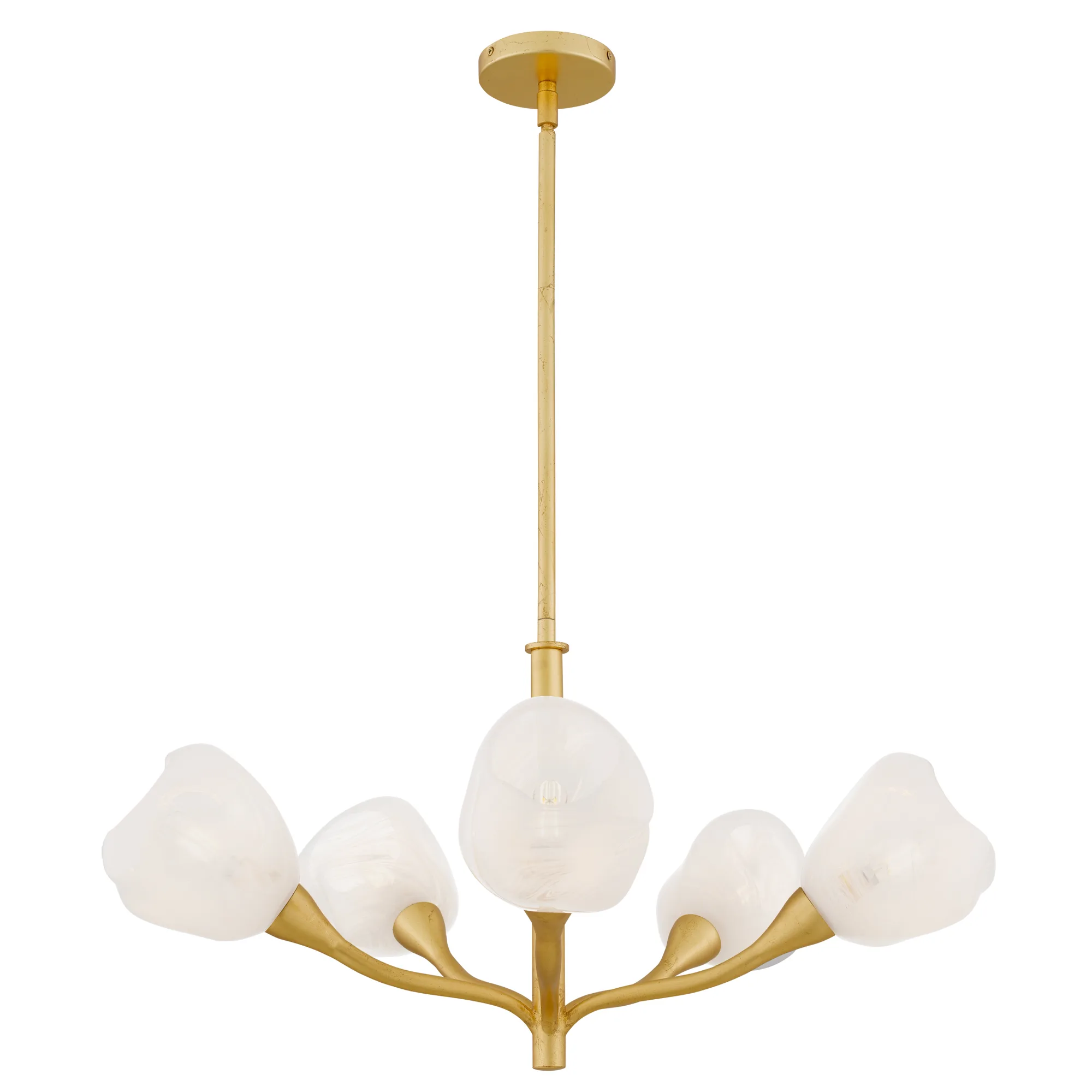 Adelyn 5-Light Gold Leaf Chandelier