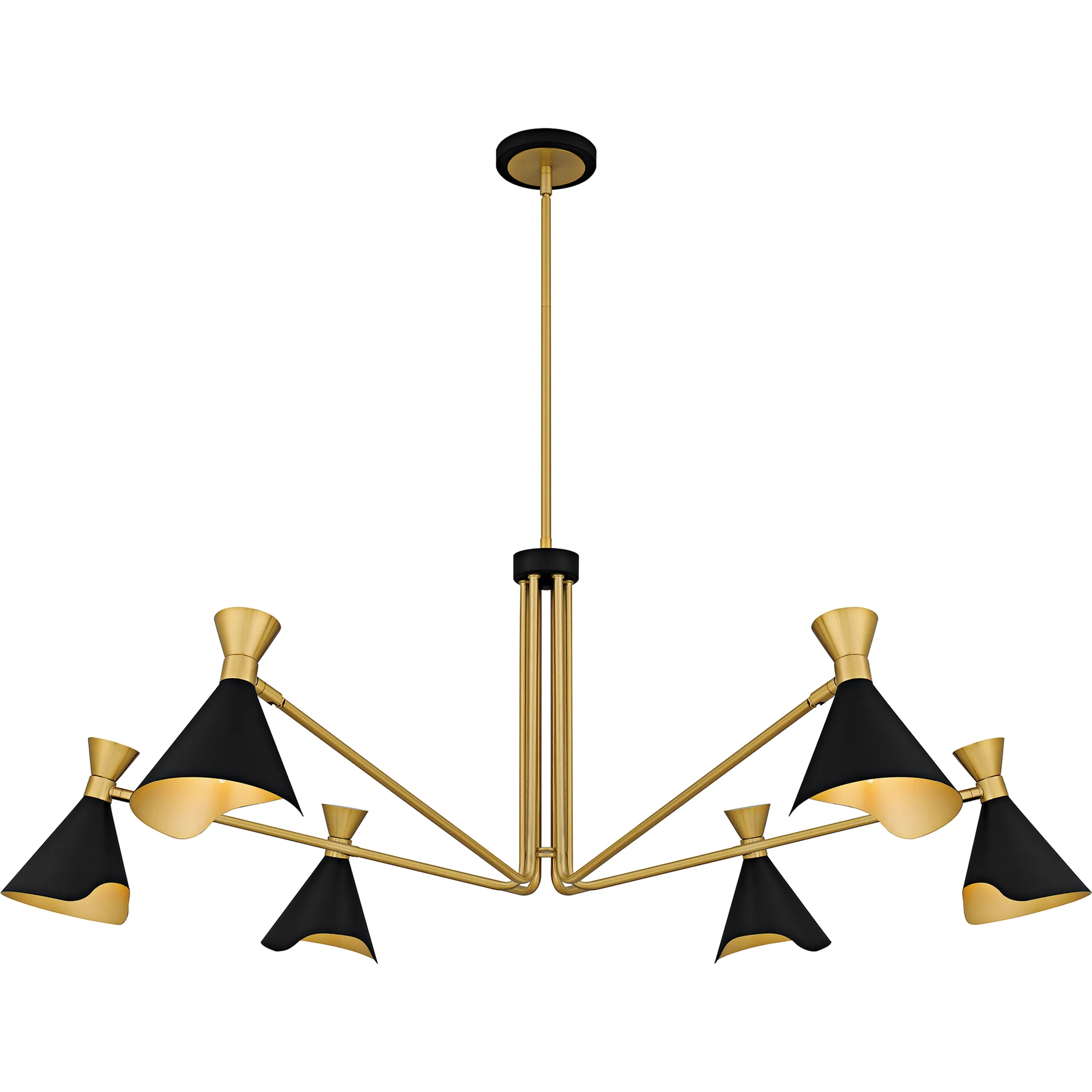 Arden 6-Light Matte Black Chandelier