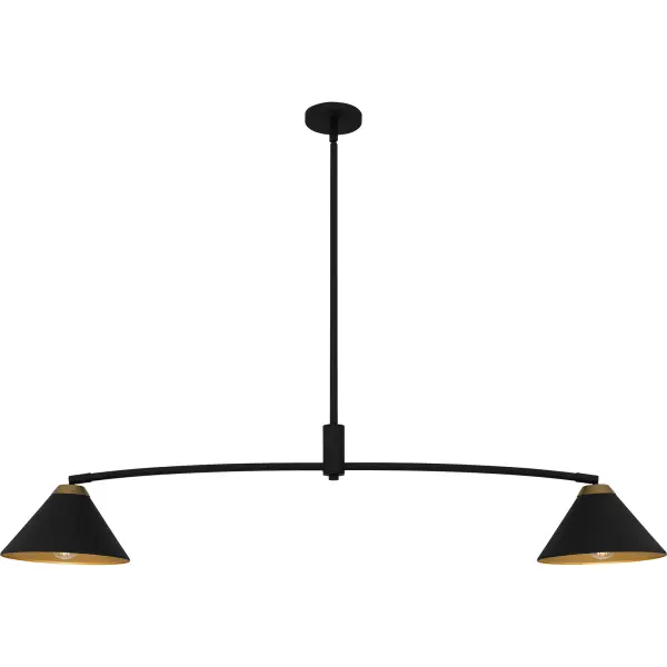 The Alscott collection embodies a perfect blend of modern aesthetics and industrial charm. The matte black finish provides a sleek look, while the gold interior of the metal shades adds a touch of warmth and luxury. Choose the round chandelier or oversized island light to accent any kitchen, dining room, or living space. Alscott is also available as a wall sconce, featuring a swing arm shade that rotates 90 degrees to give you the perfect amount of task lighting.