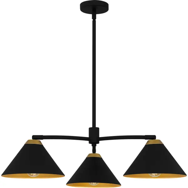 The Alscott collection embodies a perfect blend of modern aesthetics and industrial charm. The matte black finish provides a sleek look, while the gold interior of the metal shades adds a touch of warmth and luxury. Choose the round chandelier or oversized island light to accent any kitchen, dining room, or living space. Alscott is also available as a wall sconce, featuring a swing arm shade that rotates 90 degrees to give you the perfect amount of task lighting.