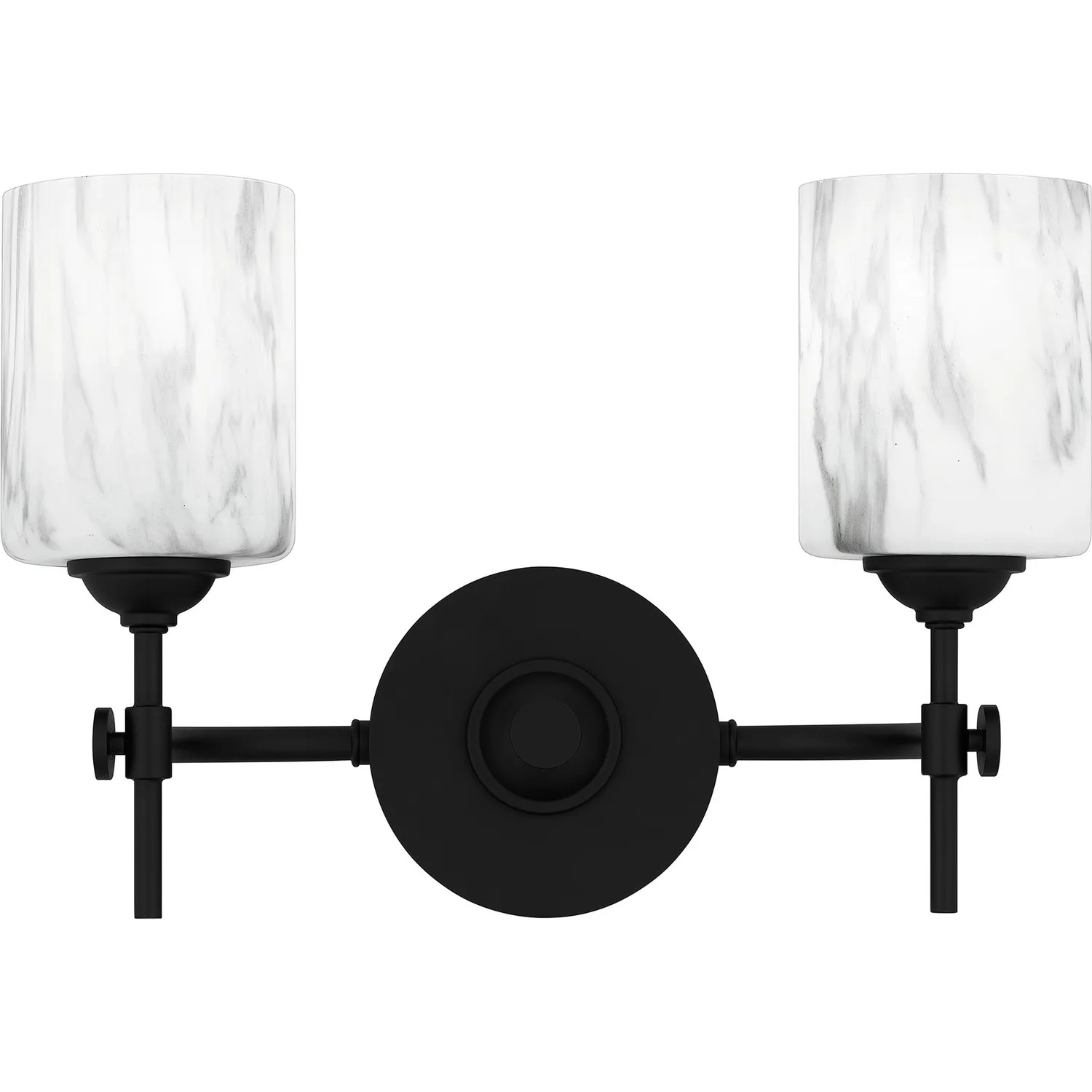 Aria Two Light Bath in Matte Black