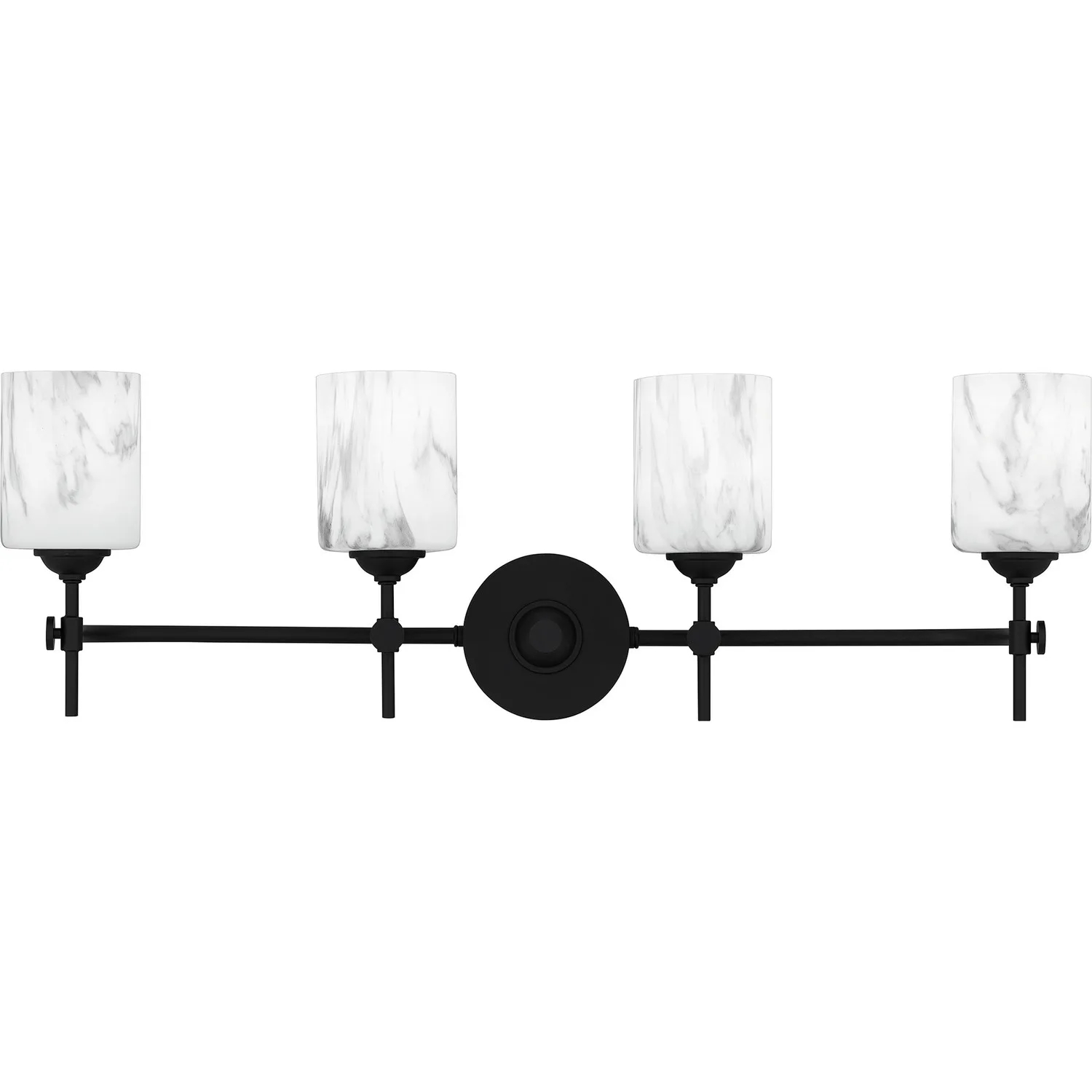 Aria Four Light Bath in Matte Black