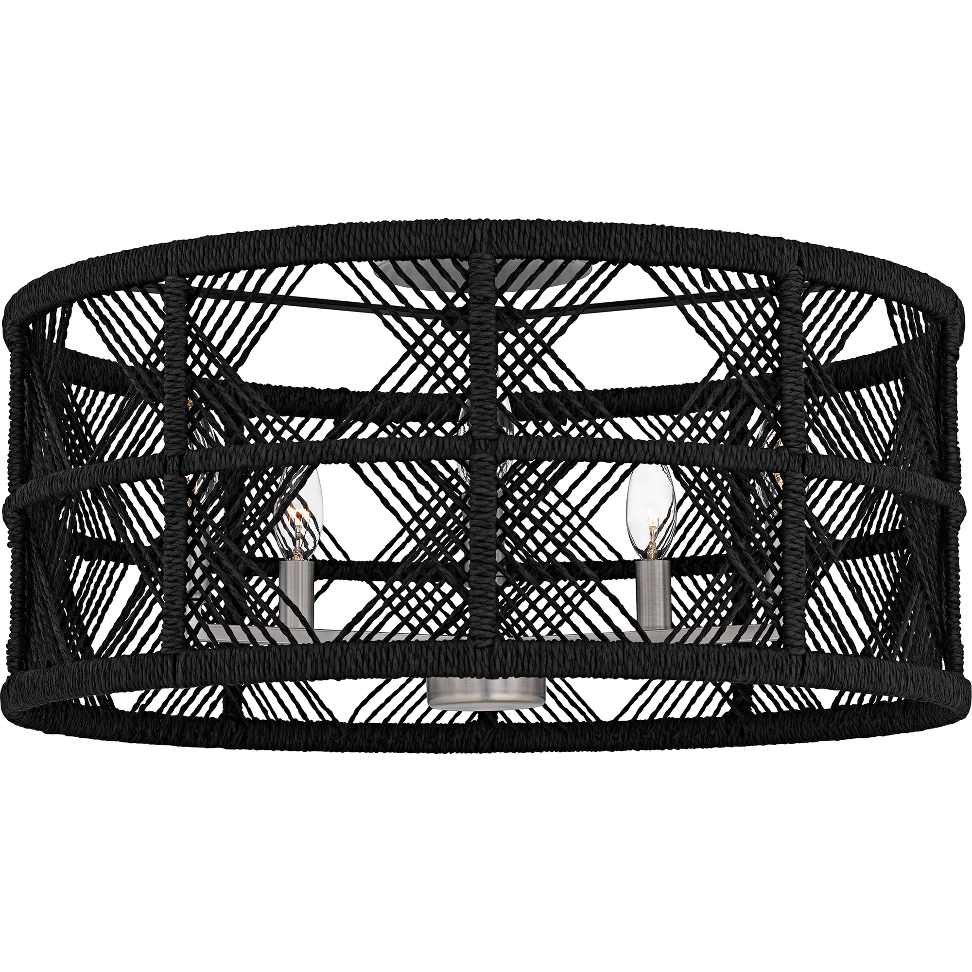Axford 5-Light Antique Nickel Semi-Flush Mount