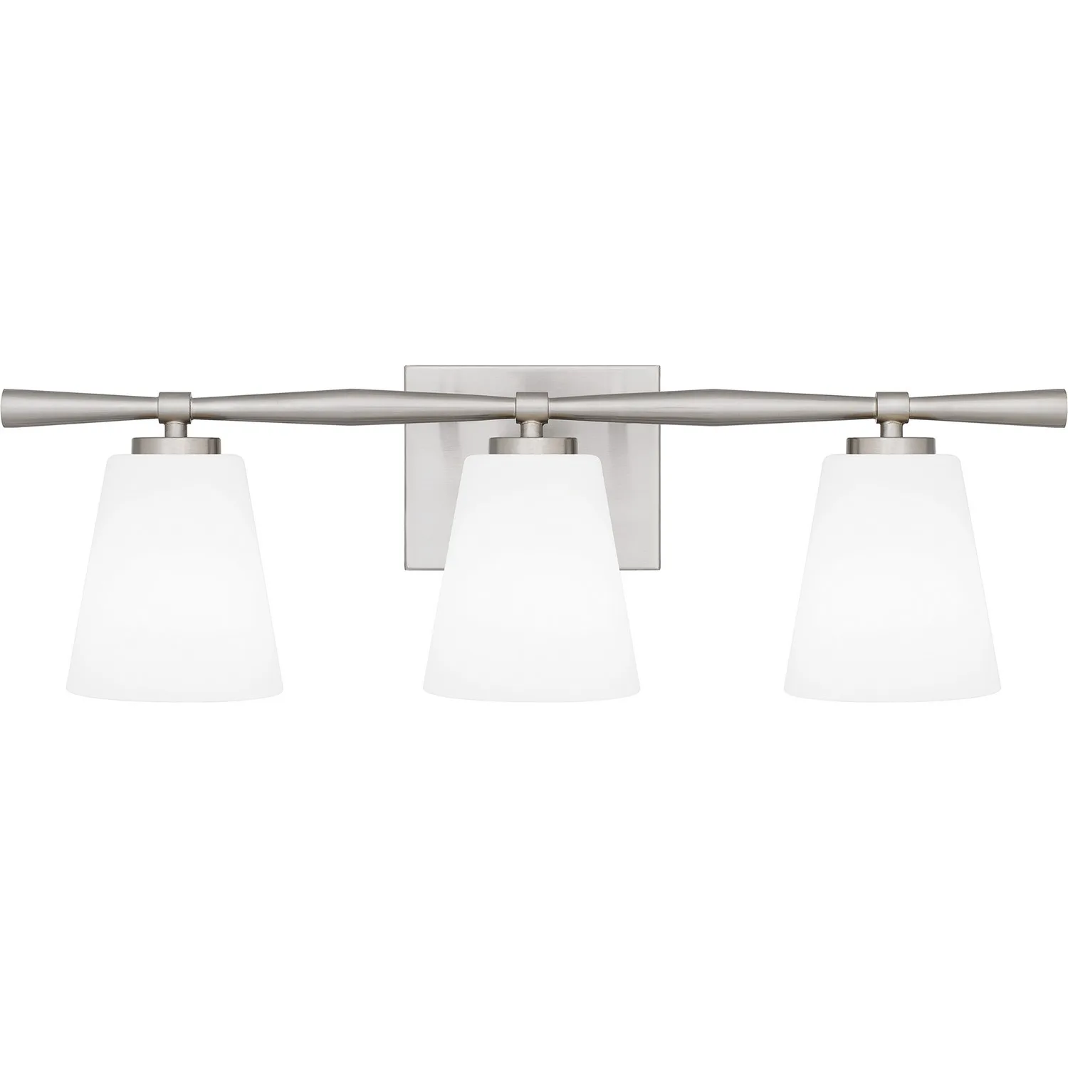 Brindley Three Light Bath in Brushed Nickel
