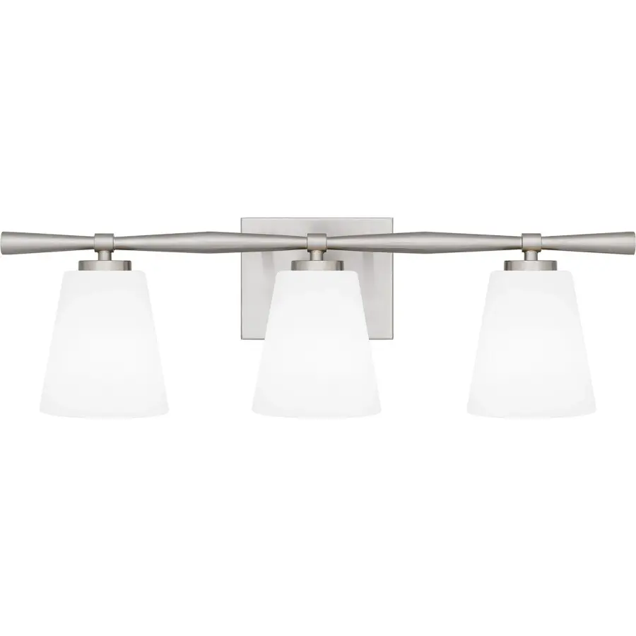 Brindley 3-Light Bath Vanity in Brushed Nickel