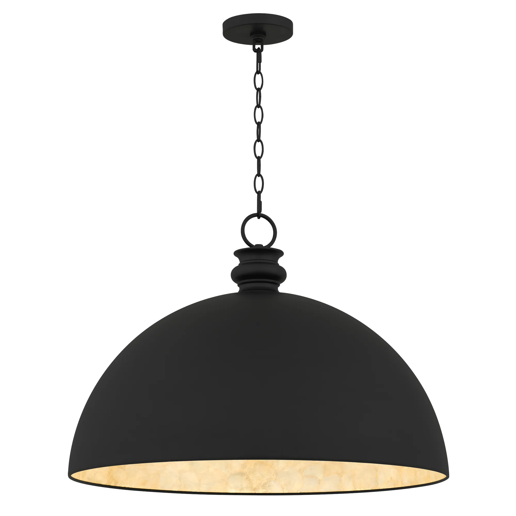 Braylon 1-Light Matte Black Pendant Light
