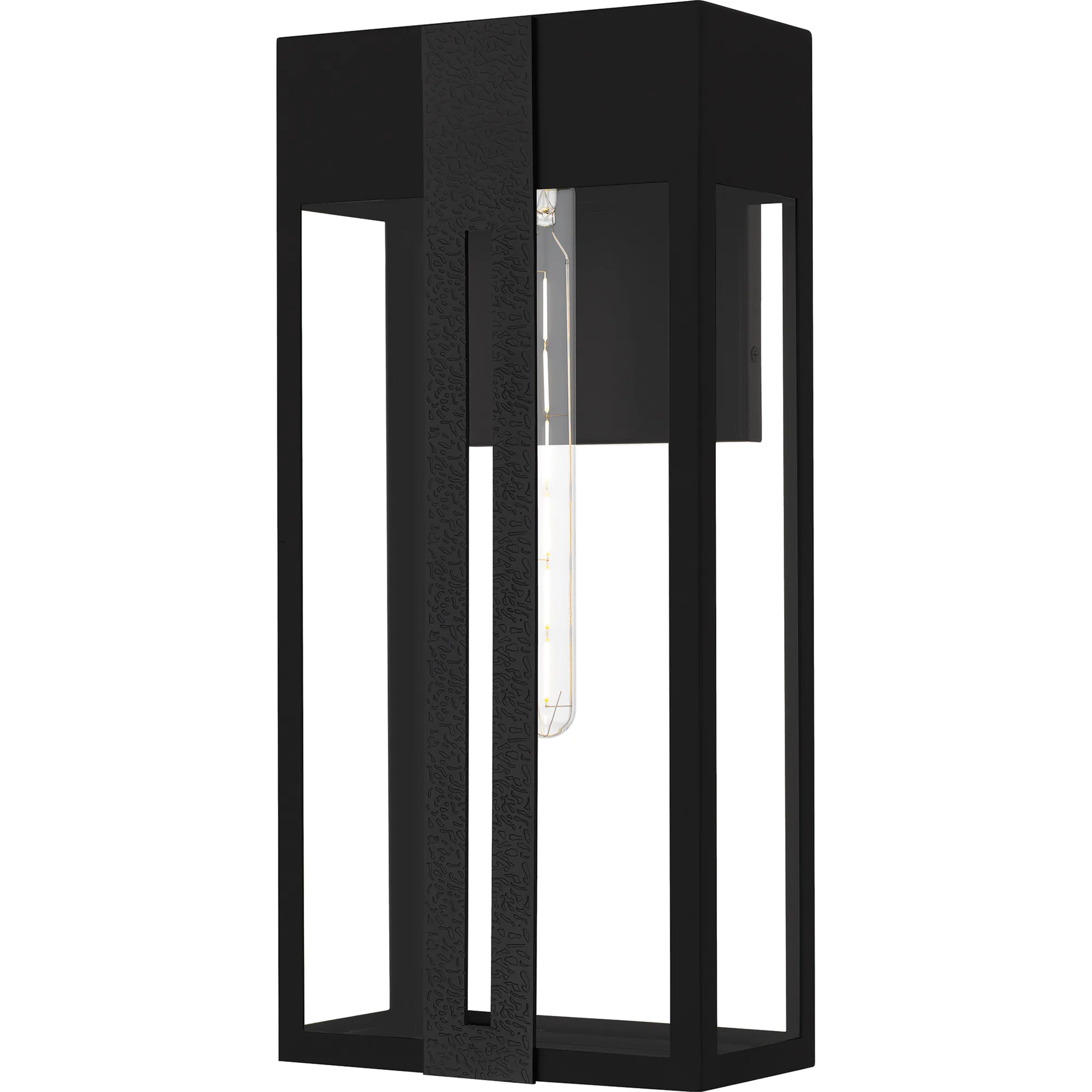 Boswell 1-Light Matte Black Outdoor Wall Lantern