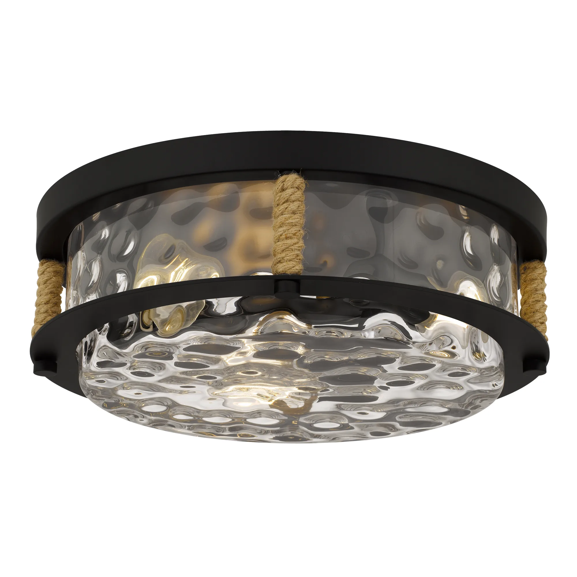 Baltic 3-Light Matte Black Flush Mount