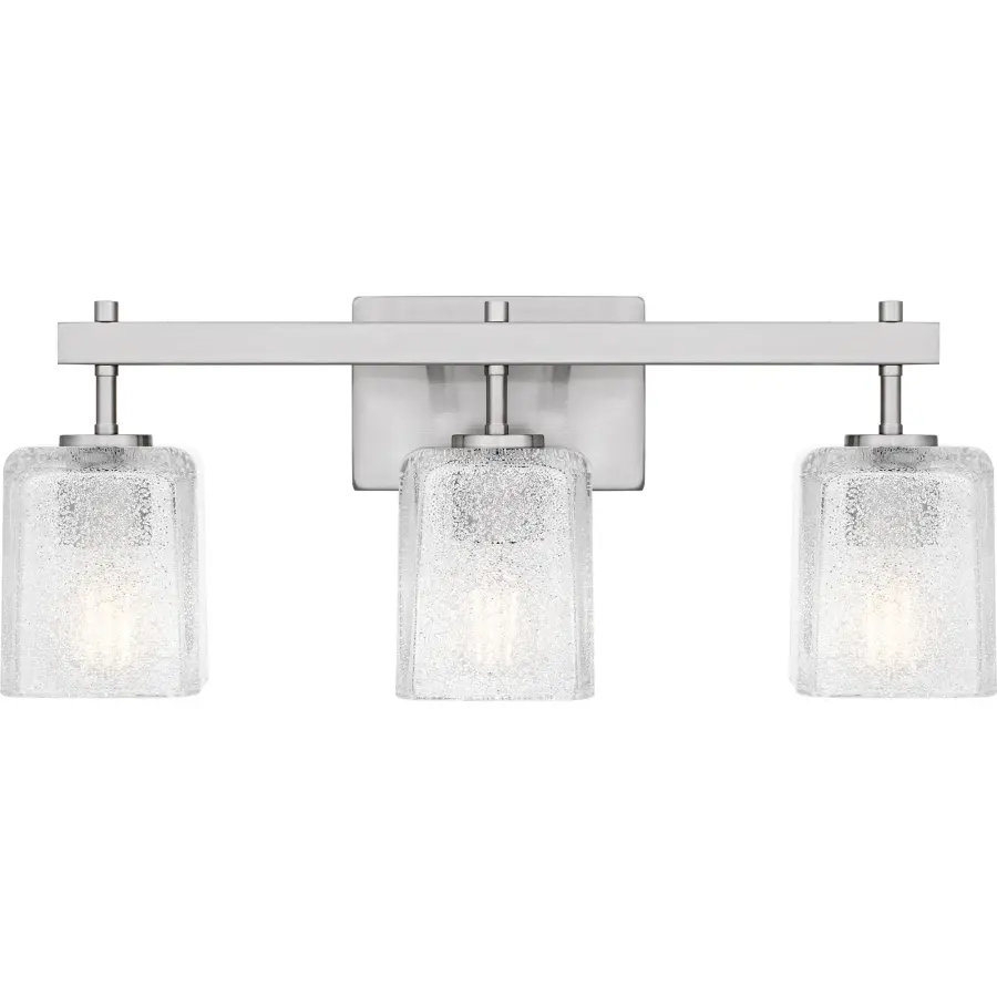 Brenthouse 3-Light Brushed Nickel Bath Light