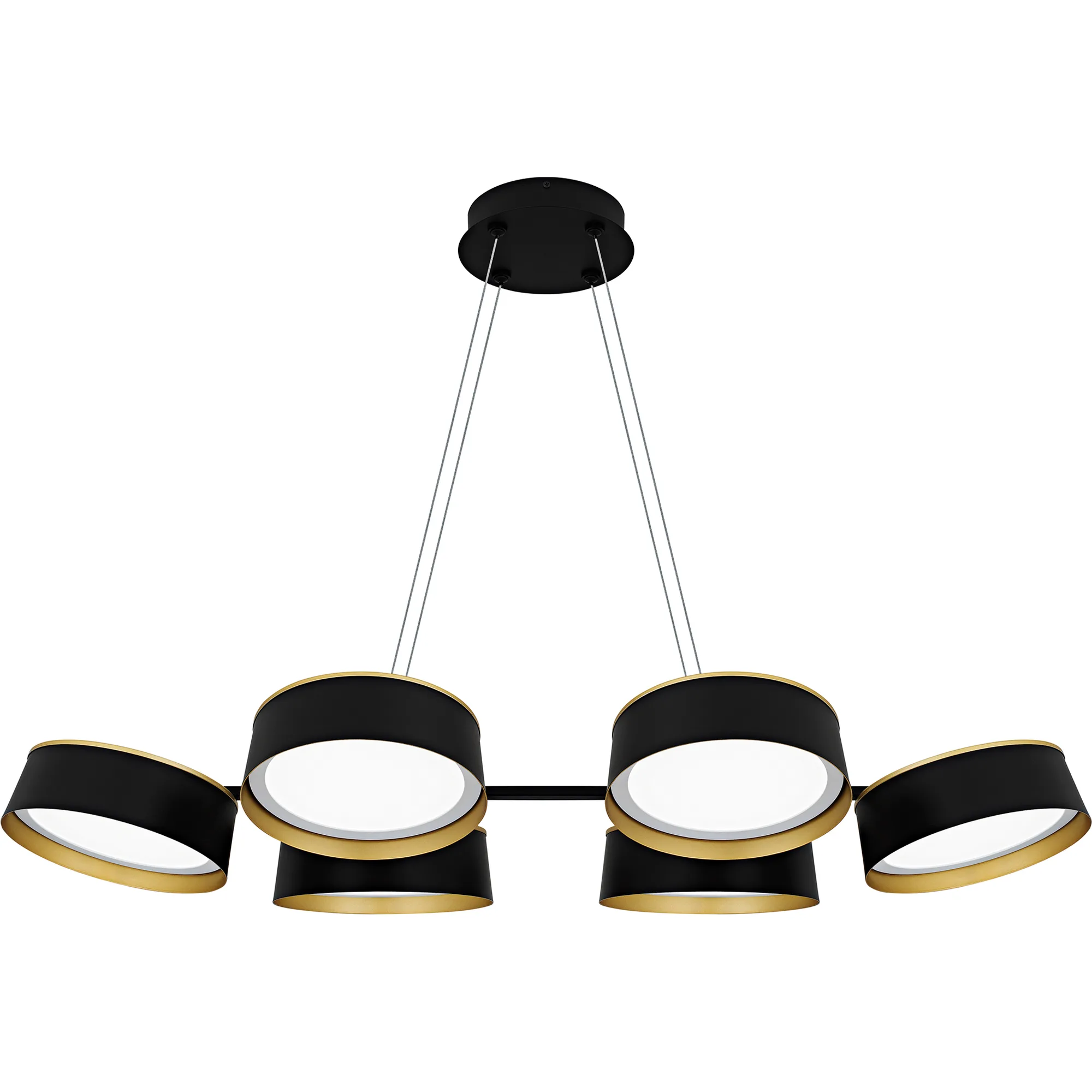 Byrnes Matte Black Linear Chandelier