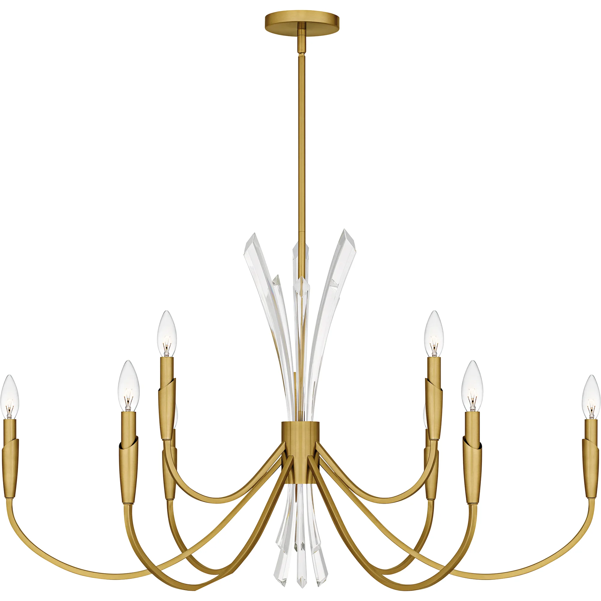 Cecily 9-Light Brushed Gold Chandelier