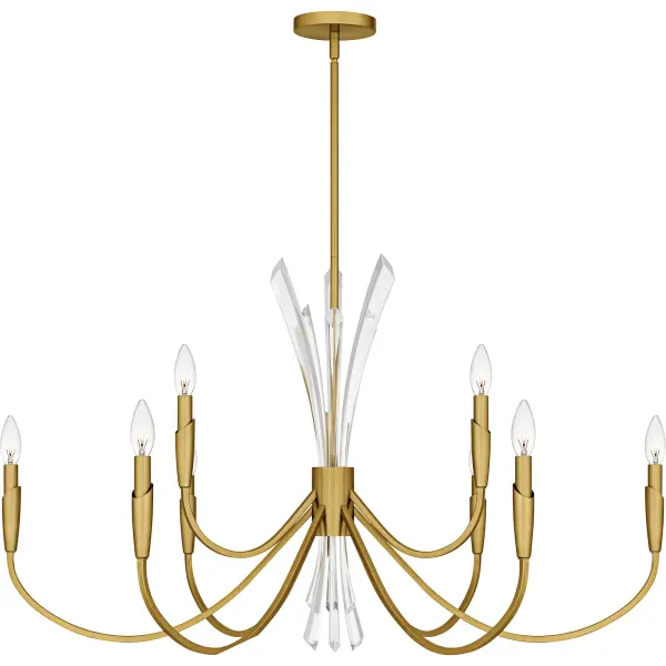 Cecily 9-Light Brushed Gold Chandelier